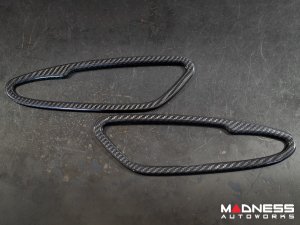 Alfa Romeo Stelvio Interior Door Handle Trim Kit - Carbon Fiber - Pre '20 models - Feroce Carbon Alfa Romeo Stelvio Interior Door Handle Trim Kit - Carbon Fiber - Pre '20 models - Feroce Carbon